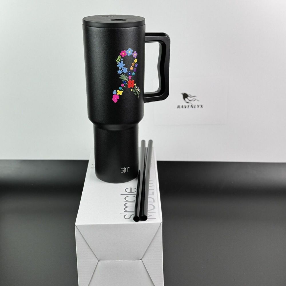 NEW IN BOX - Simple Modern Fighting‎ Together Trek Tumbler 40 Oz Hot Cold Drink